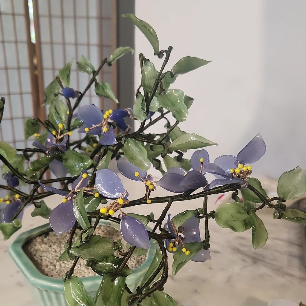 Antique | Jade Glass Bosai Tree